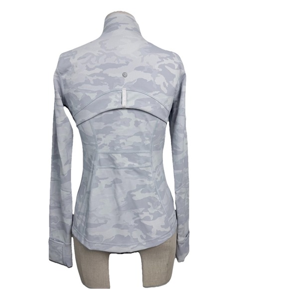 NEW Lululemon Define jacket 8 Gray Camo Luxtreme Stretch Full Zip Fitted Fitness - Picture 4 of 10